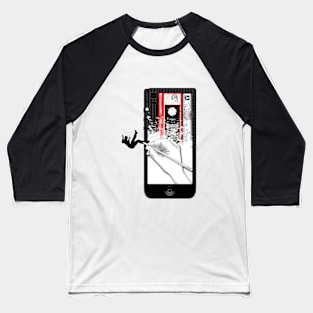 Pop Surrealist Original Art - The Time Machine Baseball T-Shirt